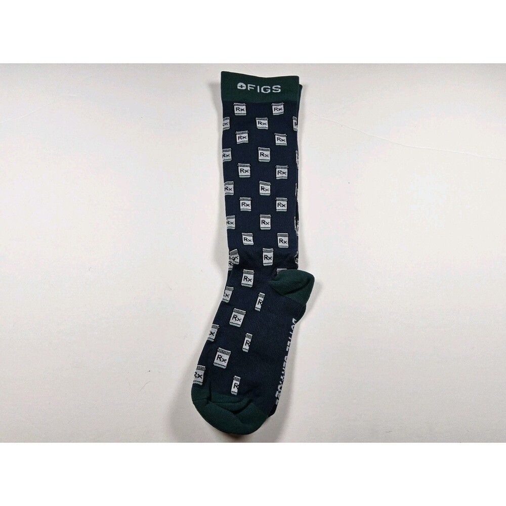 FIGS Compression Bottle Service Pharmacist Nurse Medical Socks Size S